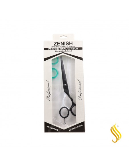Zenish Professional Ciseaux Métal Blanc Noir 6"
