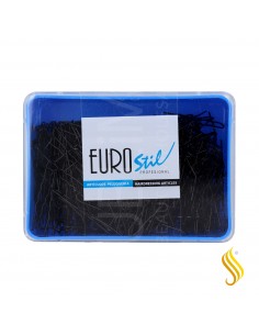 Eurostil Horquillas Invisibles Negro 40 mm 500 unidades