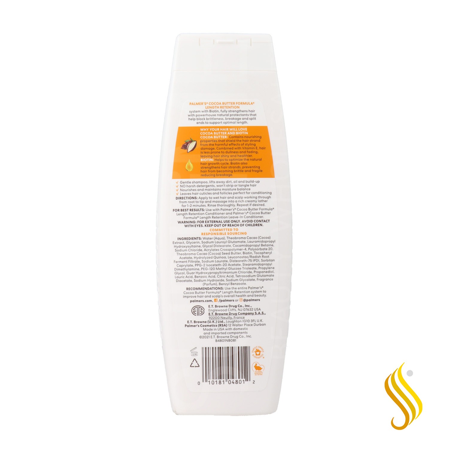 Palmers Cocoa Butter Biotin Champú 400 ml
