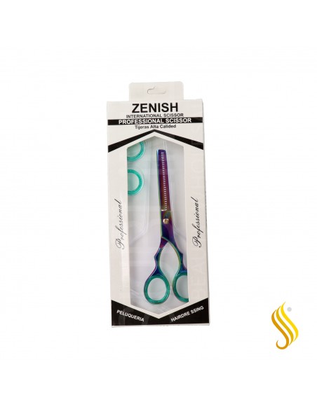 Ciseaux à dents multiples en métal Zenish Professional 6"