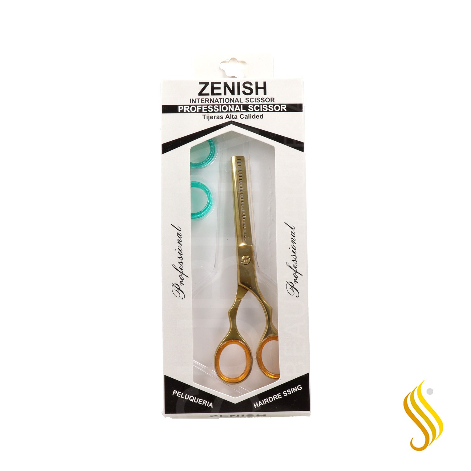 Ciseaux dentelés dorés Zenish Professional 6"