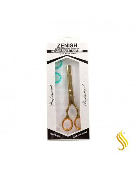 Ciseaux dentelés dorés Zenish Professional 6"
