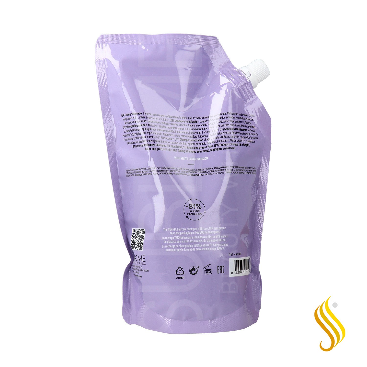 Lakme Teknia White Silver Refill Shampoo 600 ml