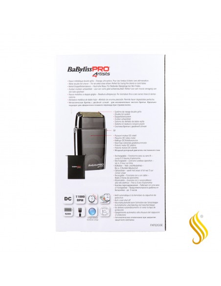 Máquina de barbear Babyliss Gunsteel Metal Double Foilfx02