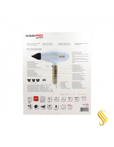 Babyliss Sèche-linge Digital Whitefx 2200w