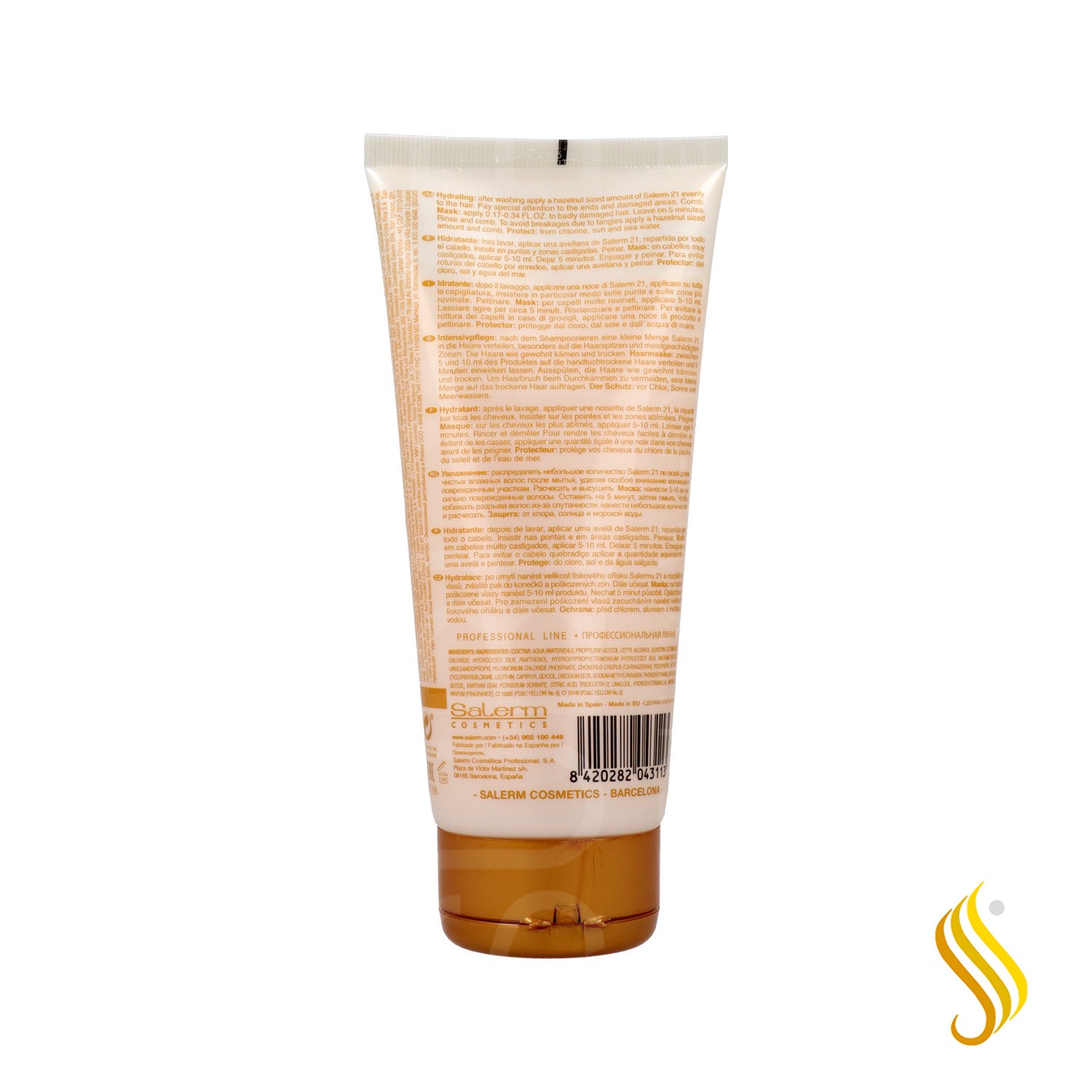 Salerm 21 Silk Protein Jasmine Amber Leave In Conditioner 200ml