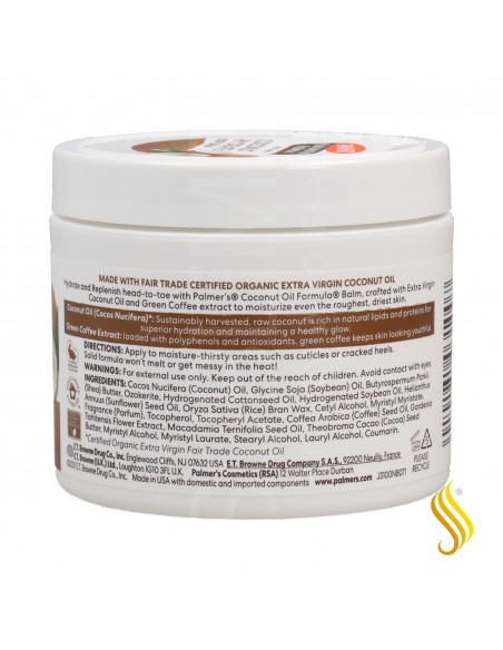 Palmers Coconut Oil Balm 100G (3100-6)