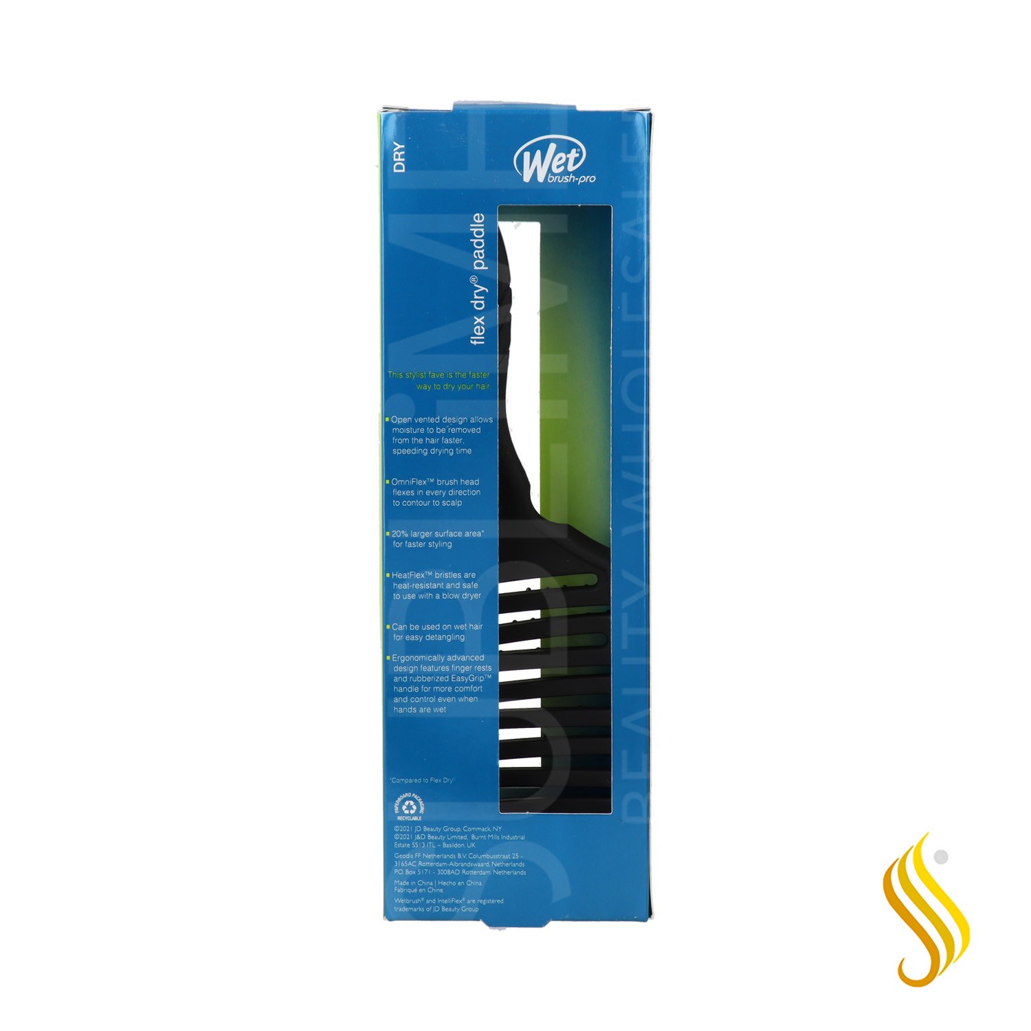 Wet Brush Pro Brush Pro Flex Brosse sèche Noir