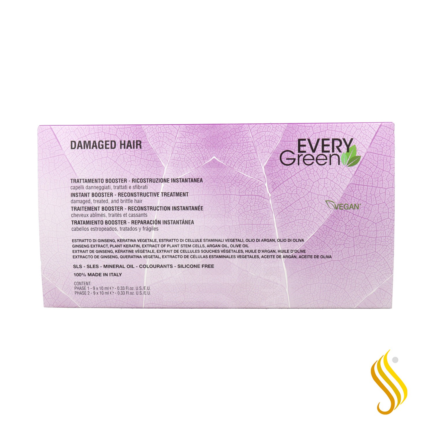 Dikson Everygreen Damaged Hair Booster Tratamiento 18 × 10 ml