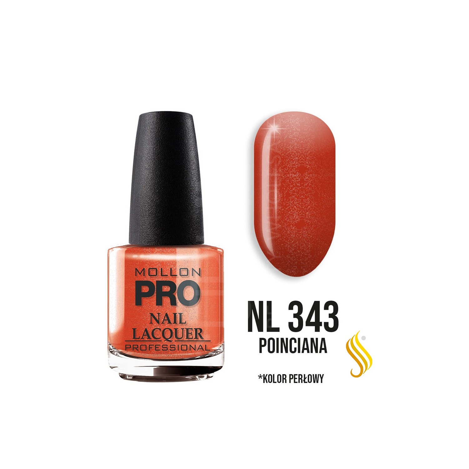 Mollon Pro Hardening Nail Lacquer Color 343 15ml