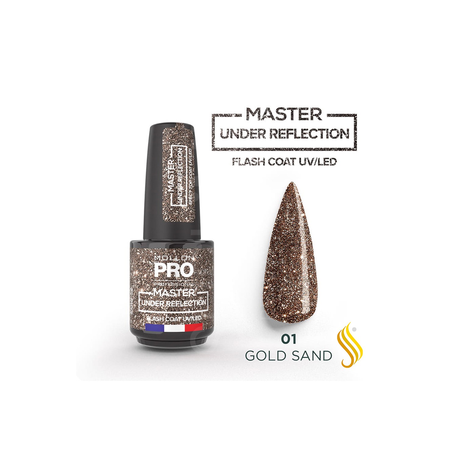 Mollon Pro Master Under Reflection Color 01 Or Sable 12ml