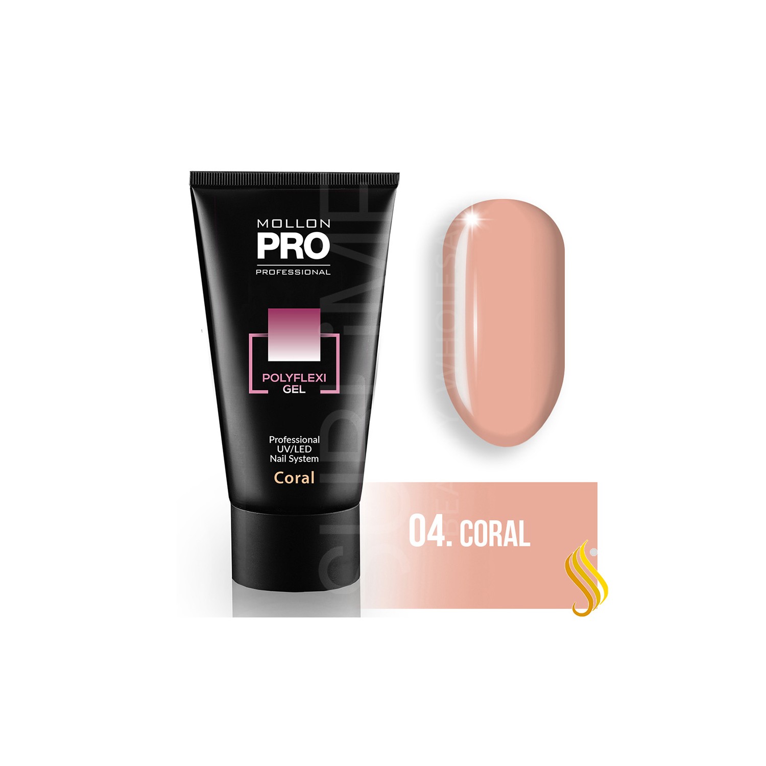 Mollon Pro Polyflexi Gel color Coral 04 60ml