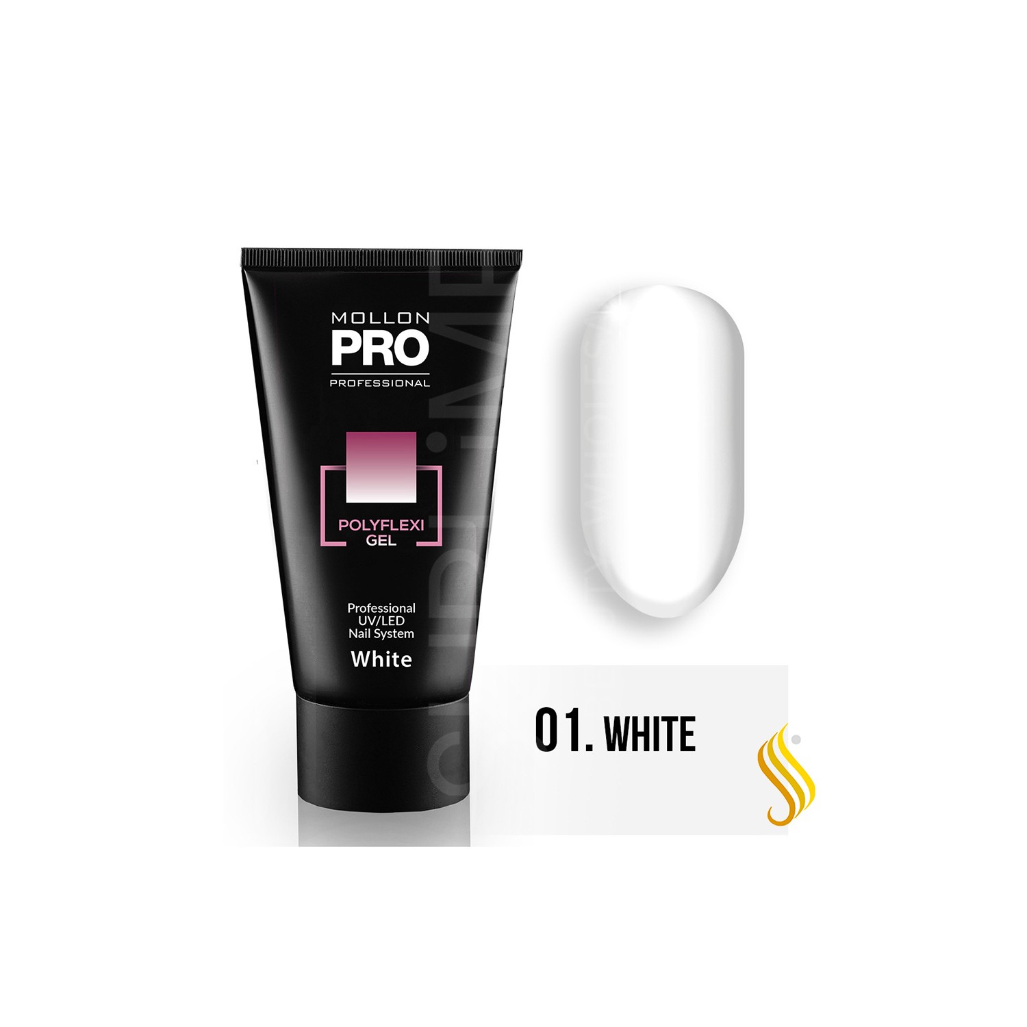 Mollon Pro Polyflexi Gel color White 01 60ml