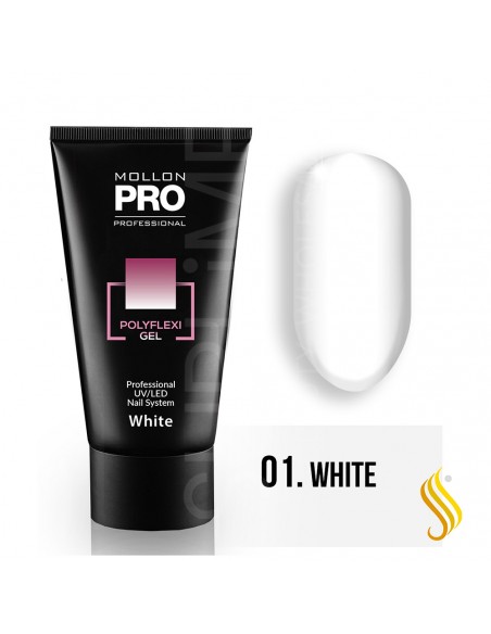 Mollon Pro Polyflexi Gel color White 01 60ml