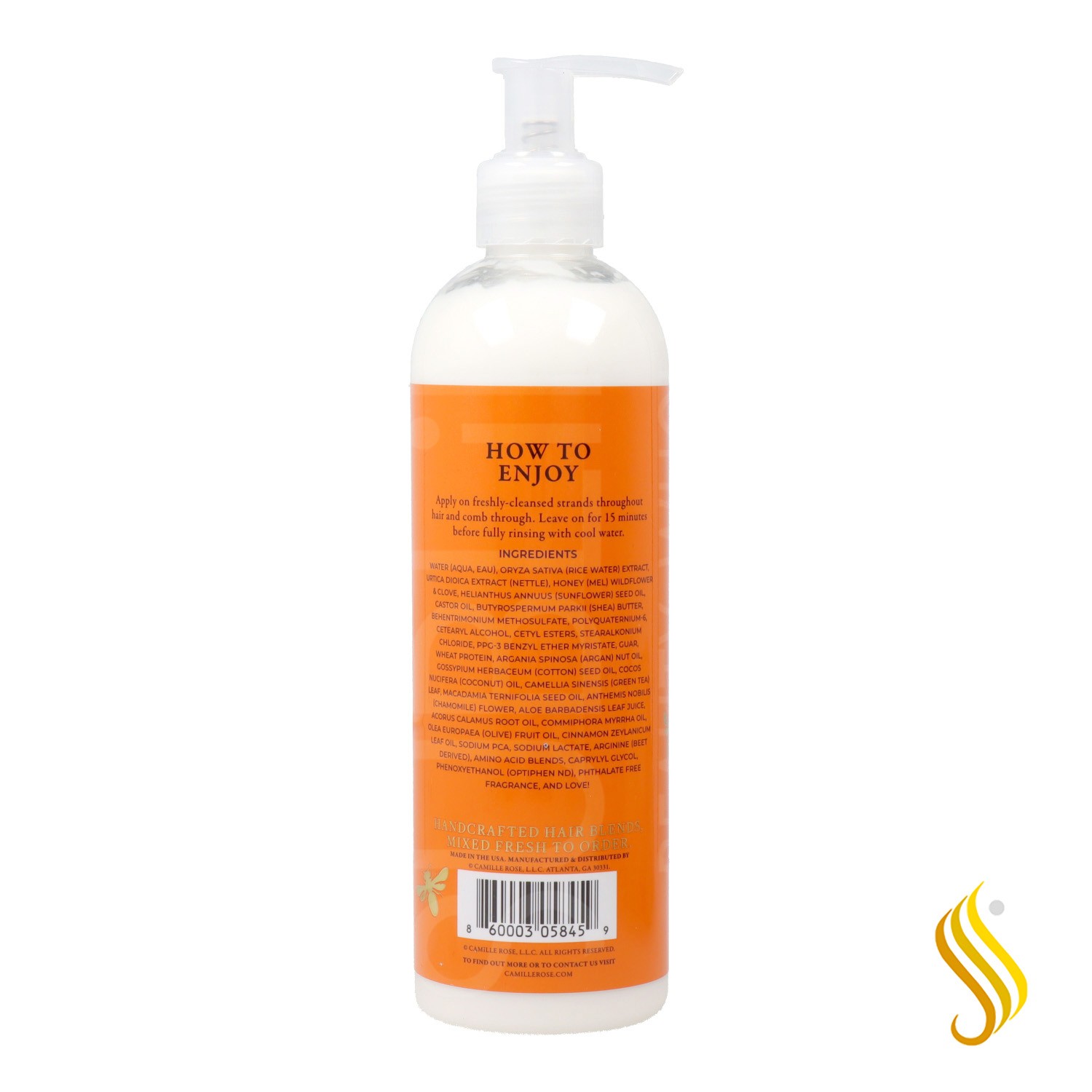 Camille Rose Fresh Honey Nector Revitalisant en profondeur 355 ml