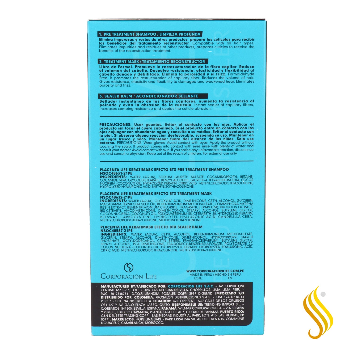 Tratamento Placenta Life Keratimask Btx