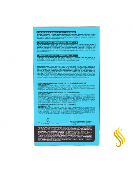 Tratamento Placenta Life Keratimask Btx