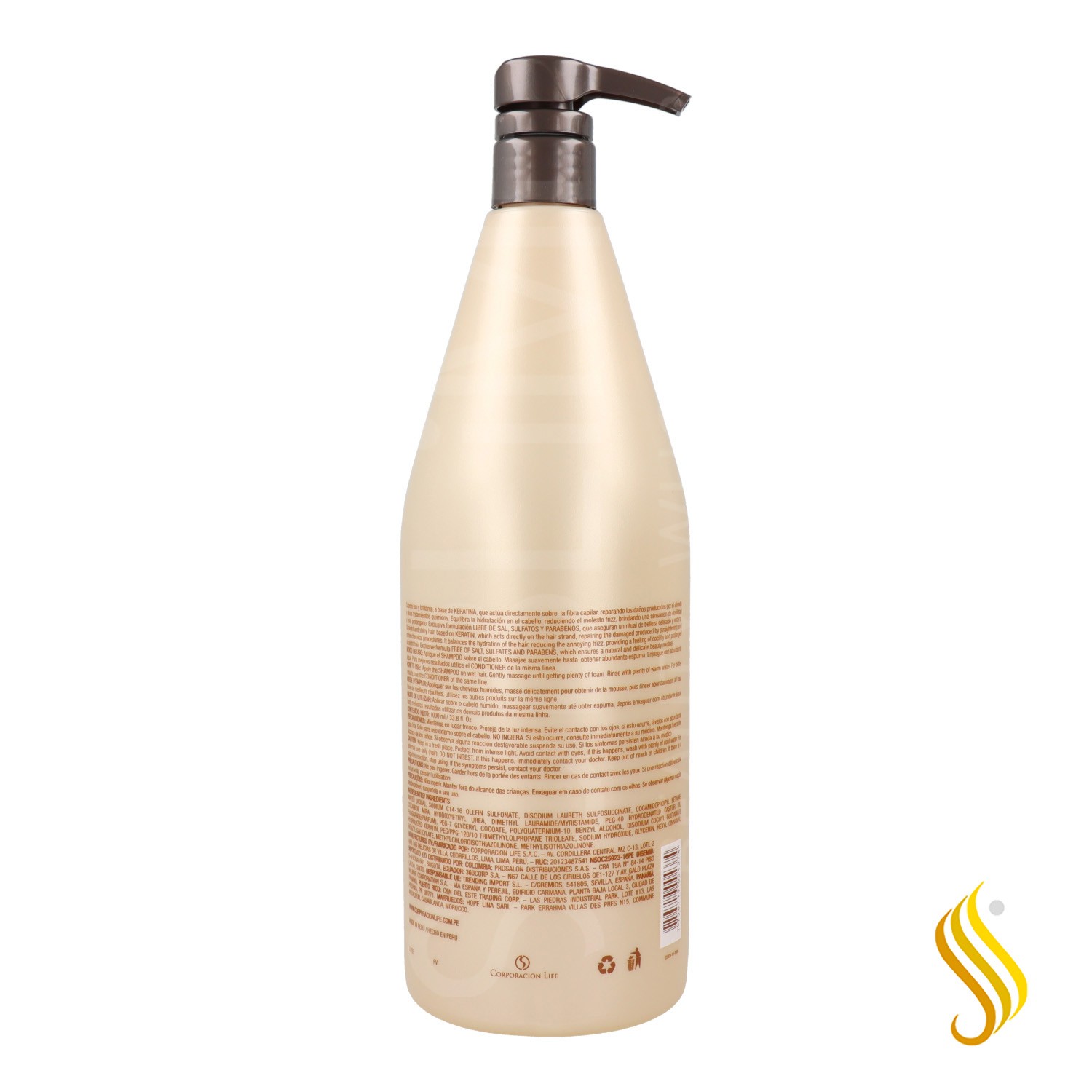 Placenta Life Be Nat Lisso Keratin Shampoo 1000 ml