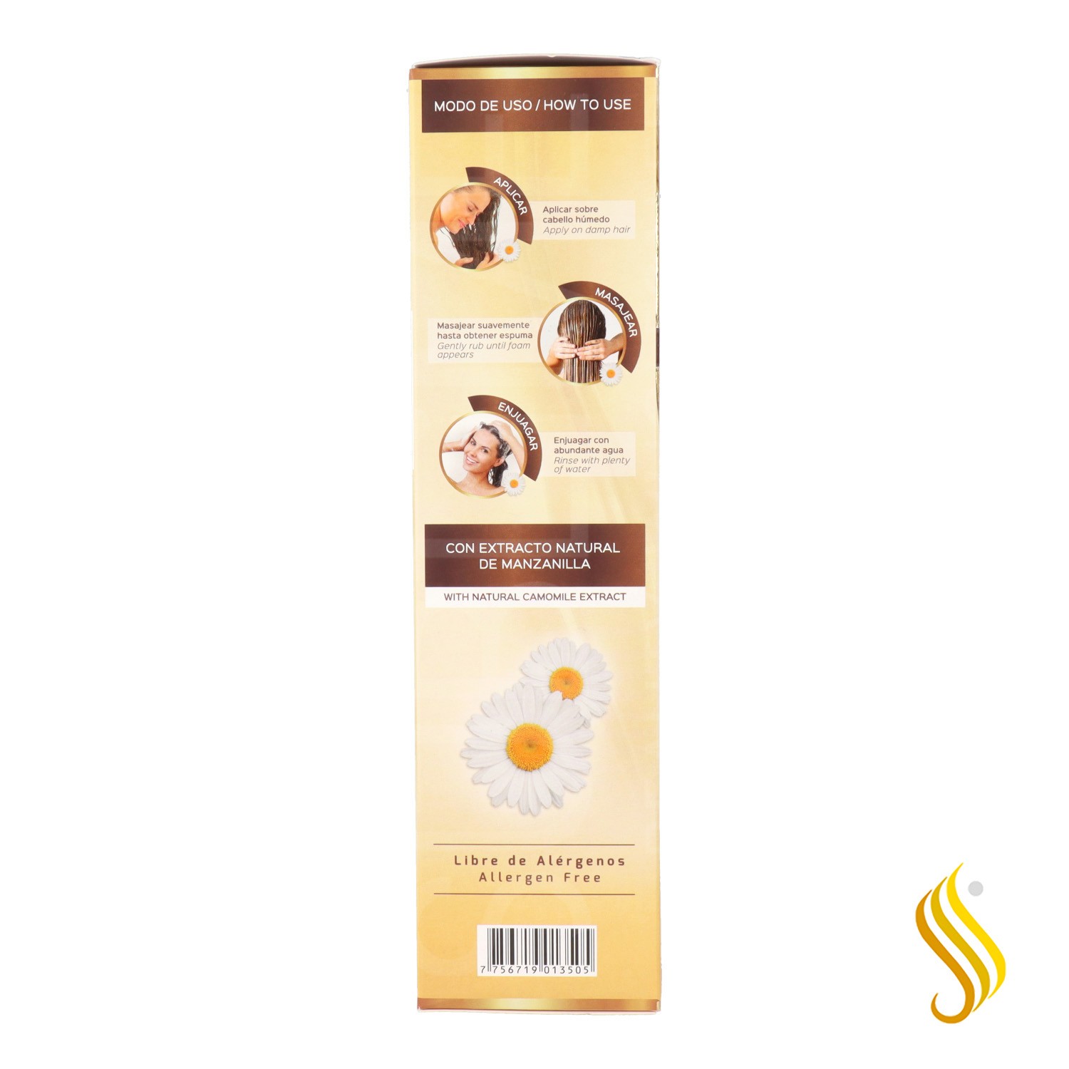 Placenta Life Be Nat Nutri Gold Chamomile Shampoo 350 ml