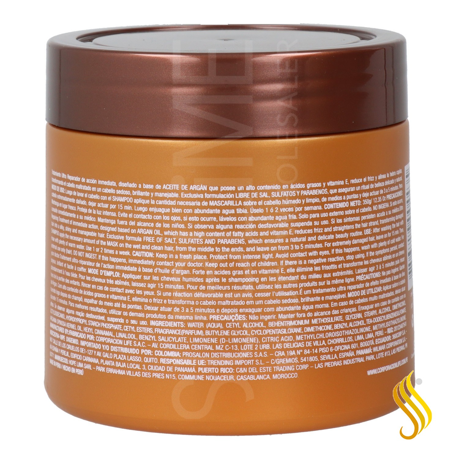 Placenta Life Be Nat Nutri Repair Argan Mask 350 gr