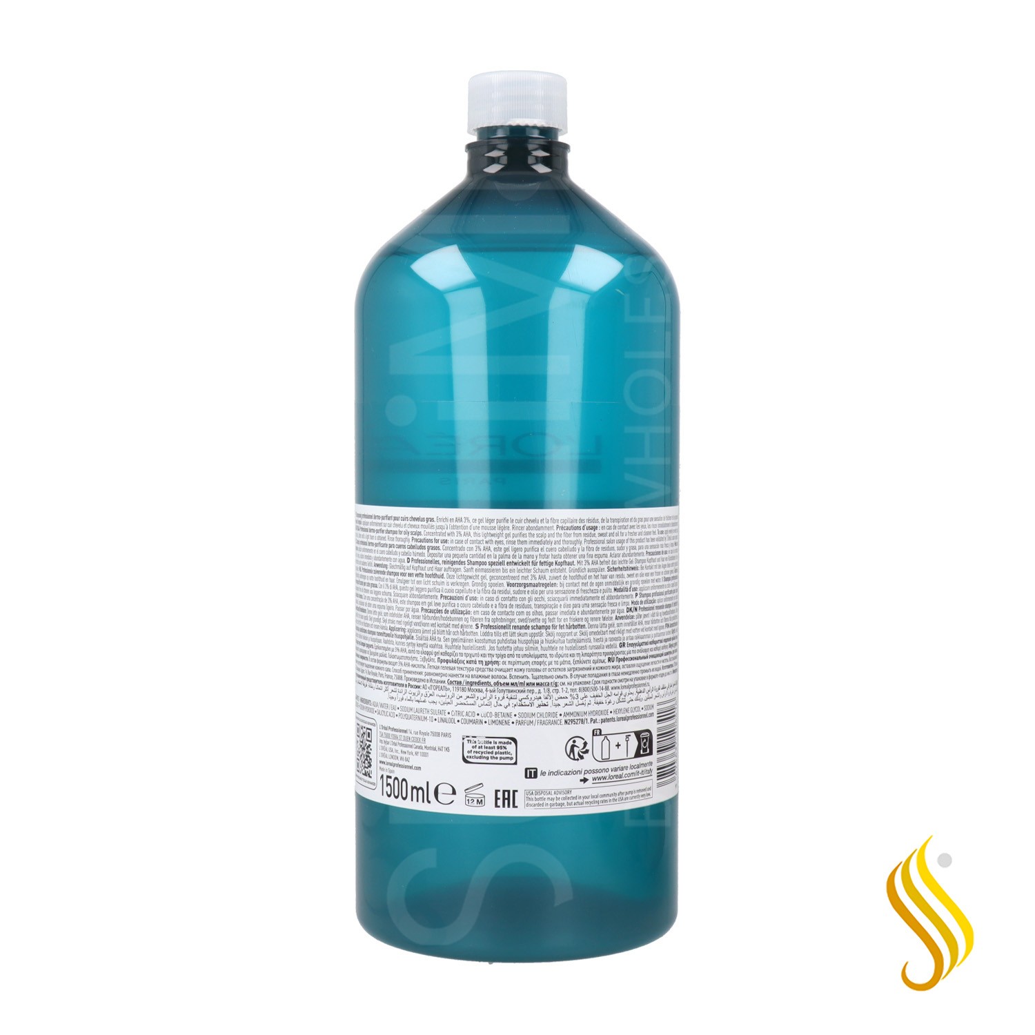 Loreal Expert Scalp Advanced Shampooing Anti-Graisse 1500 ml