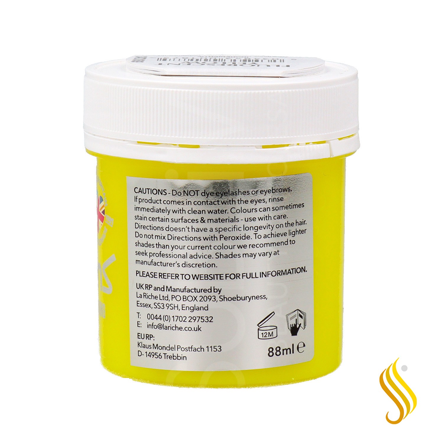Directions Semi Perm. H/Color Fluorescent Yellow