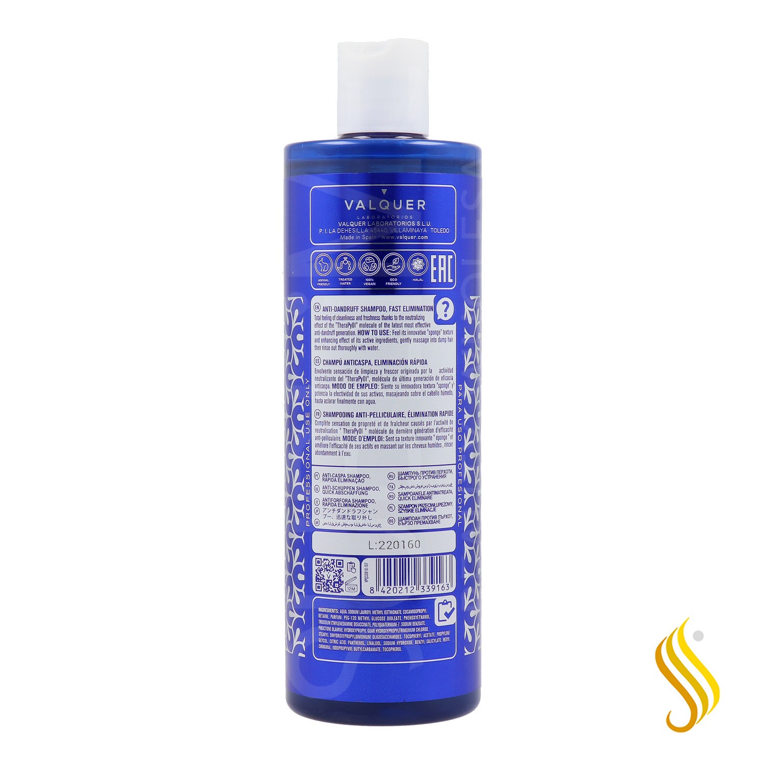 Valquer Anti Caspa Champú 400ml