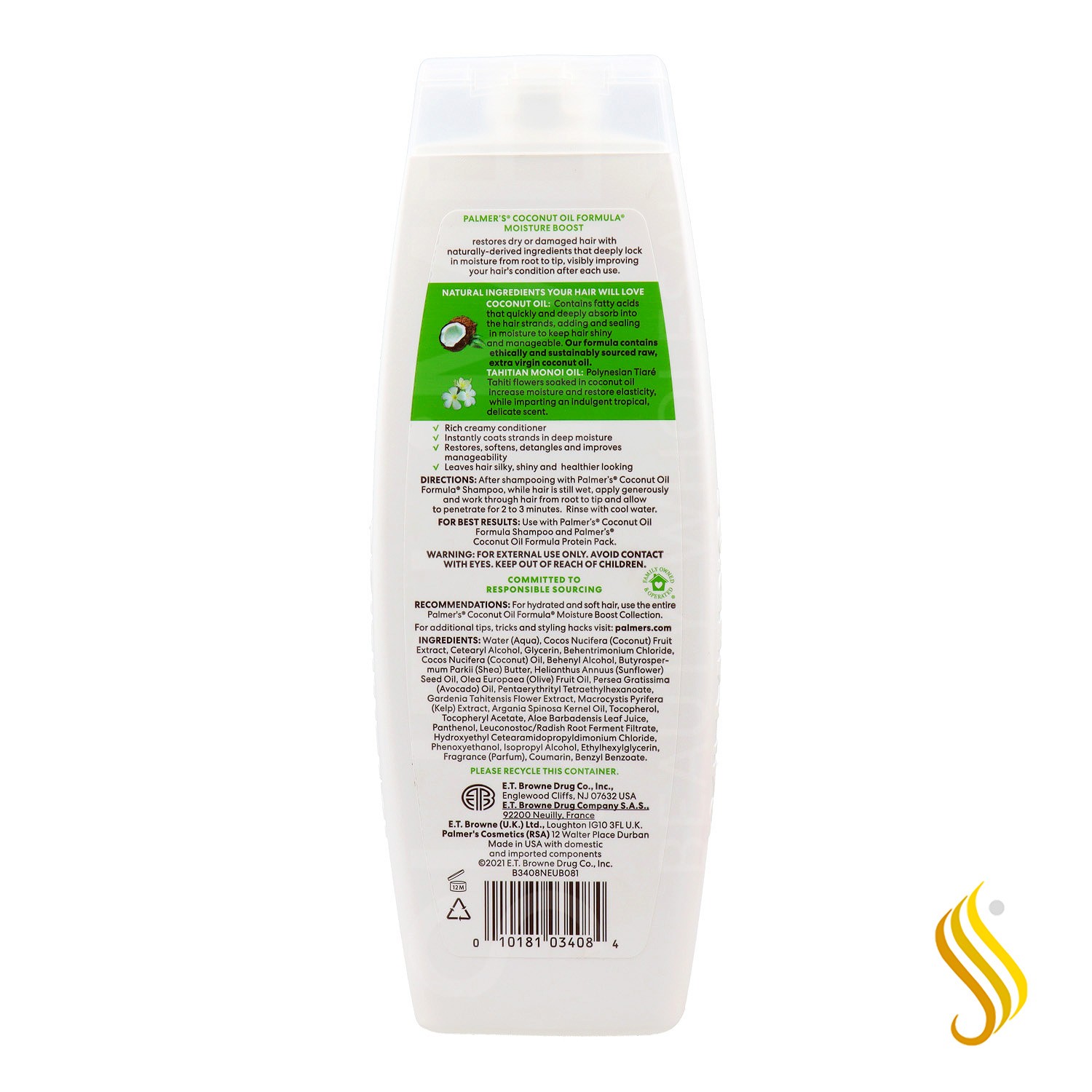 Condicionador de óleo de coco Palmers 400 ml