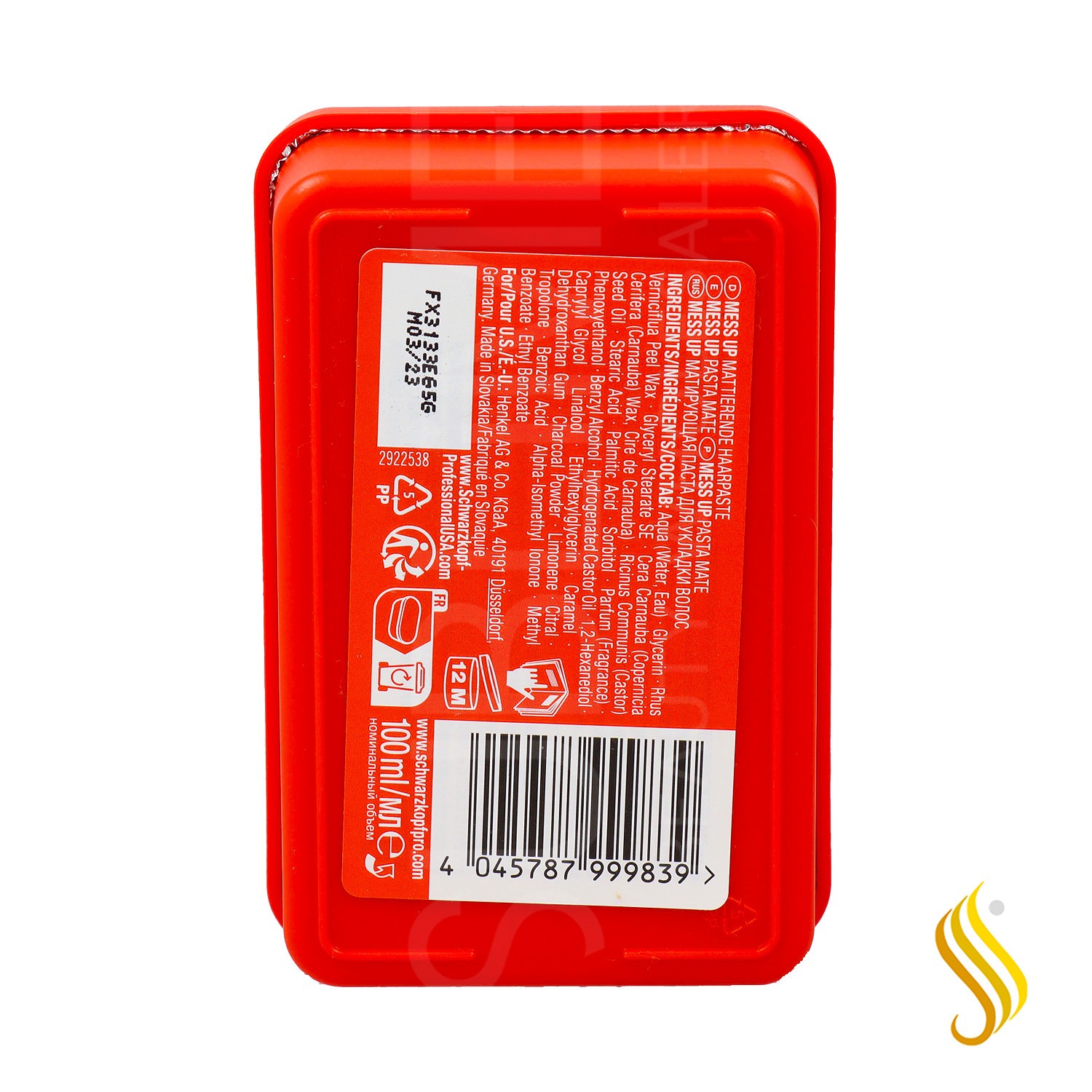 Schwarzkopf Osis Texture Mess Up Matte Paste 100ml