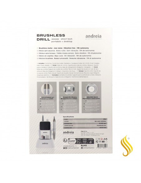 Andreia Brushless Drill Torno Uñas Inalambrico