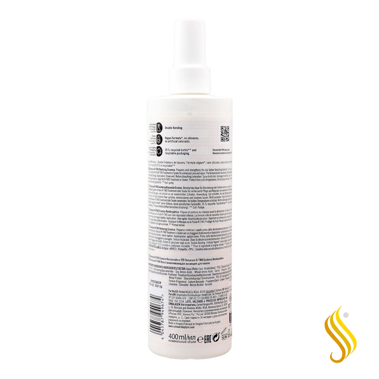 Schwarzkopf Bonacure R Two Essence Réparatrice 400ml