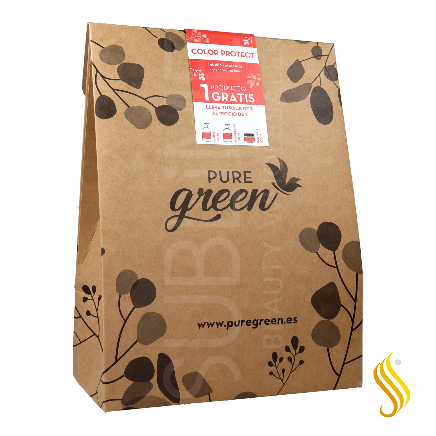 Pure Green Color Pack (Shampoo Mask Conditioner)