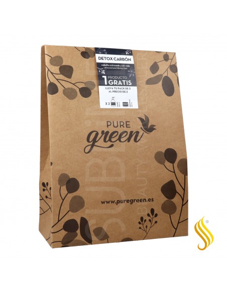 Pure Green Detox Pack (Shampoo Mask Shampoo)
