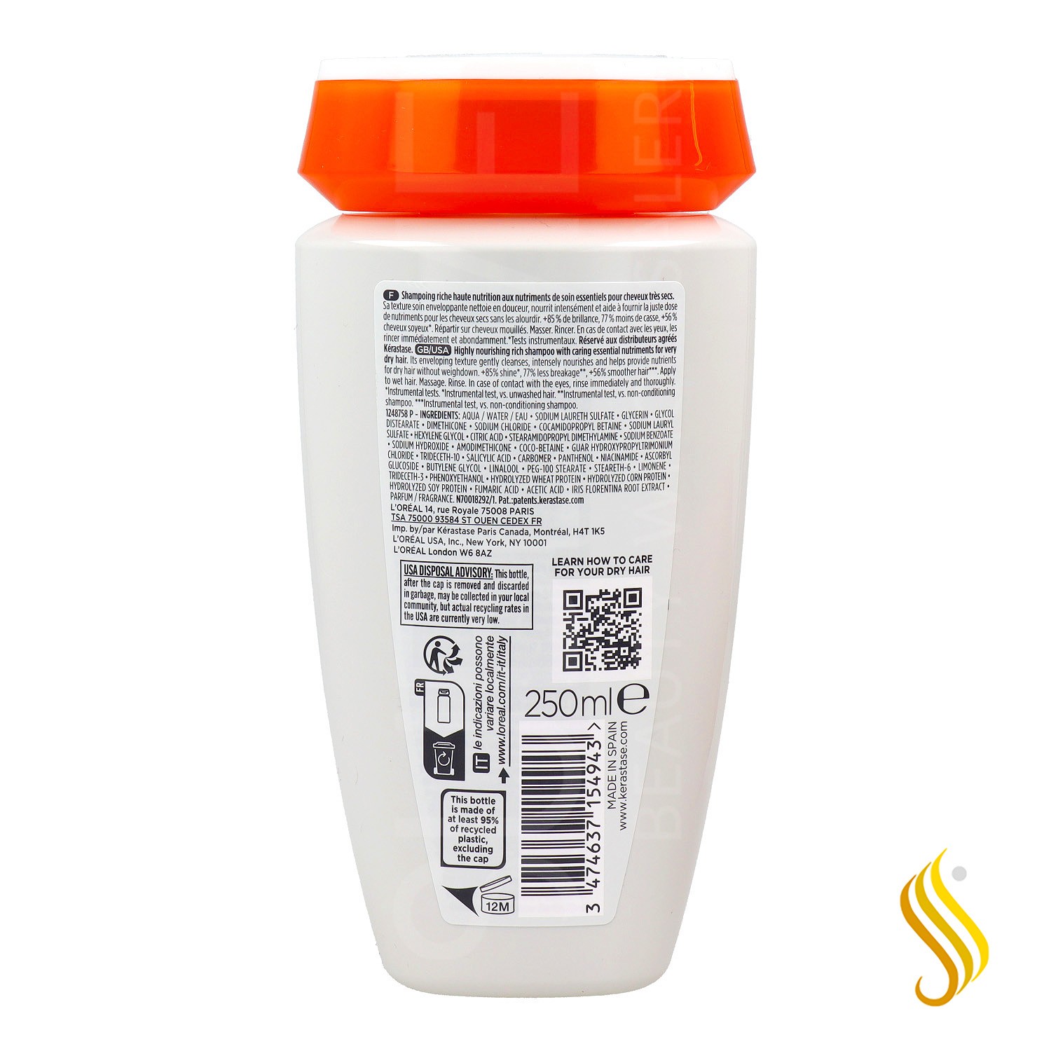 Kerastase Nutritive Bain Satin Riche Shampoo 250ml