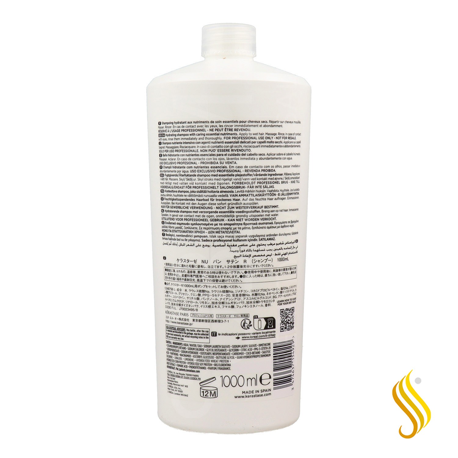 Kerastase Nutritive Bain Satin Shampoo 1000 ml