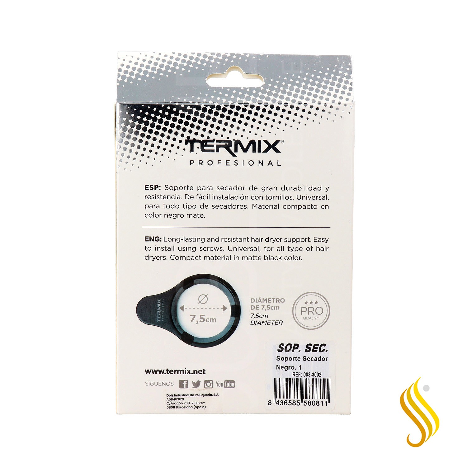 Support de sèche-linge Termix Pro noir