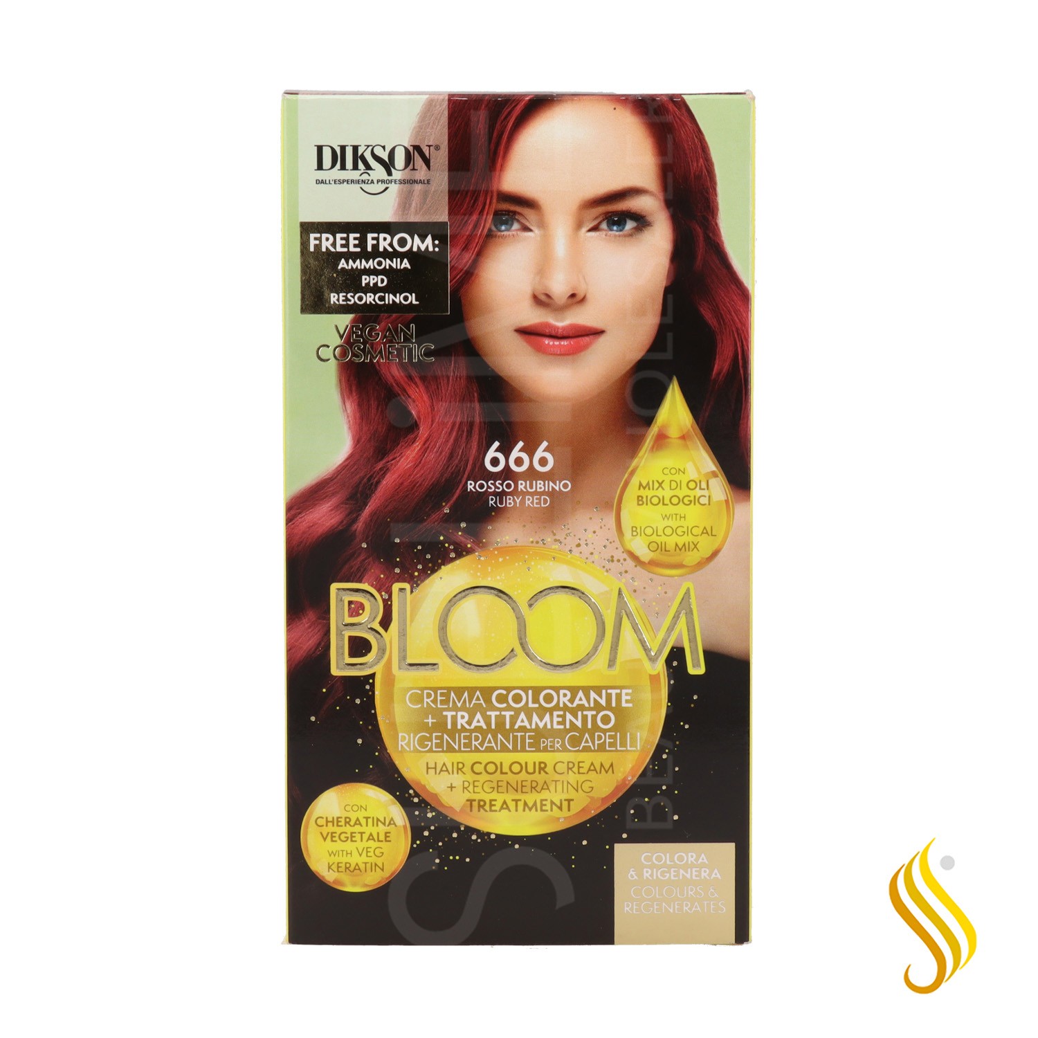 Dikson Bloom Cor Creme 666 Rubi Vermelho