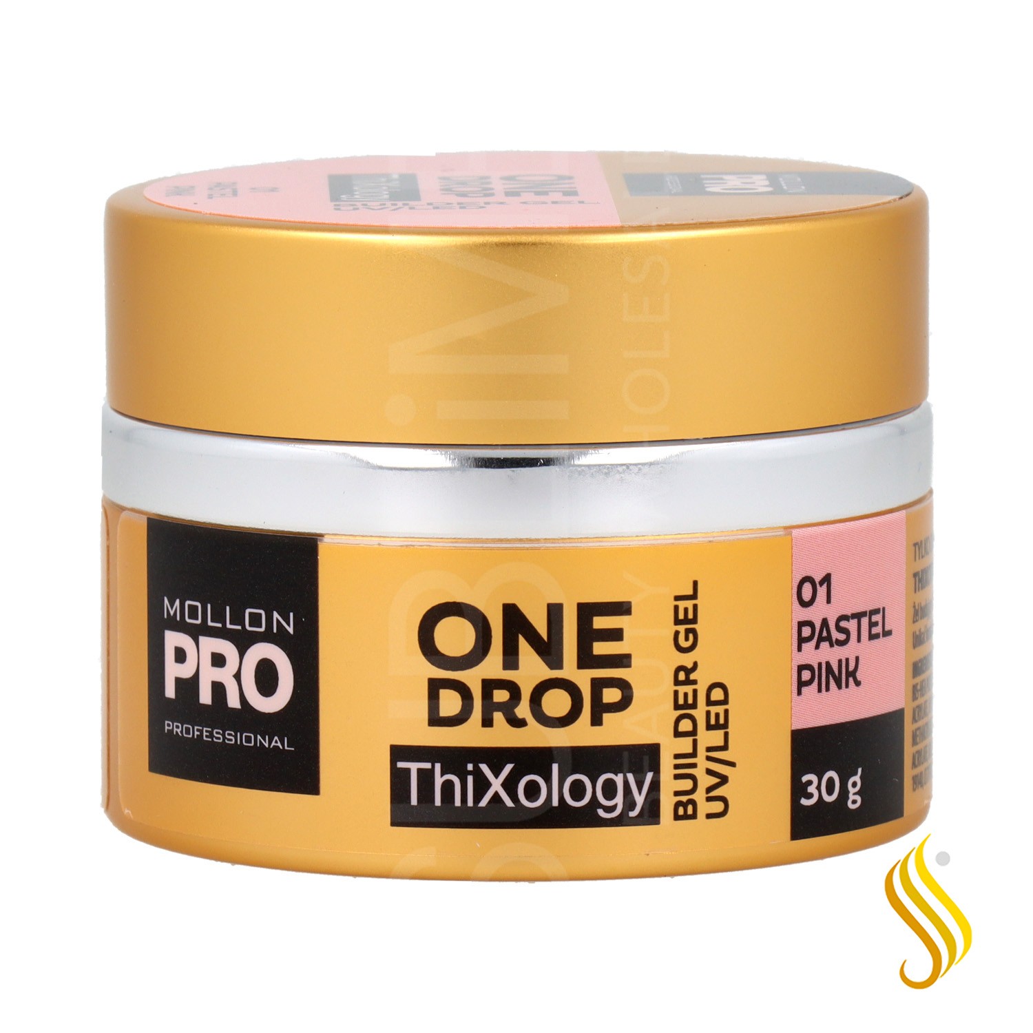 Mollon Pro One Drop Thixology Gel 01 Pastel Pink 30 gr