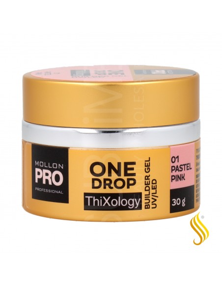 Mollon Pro One Drop Thixology Gel 01 Pastel Pink 30 gr