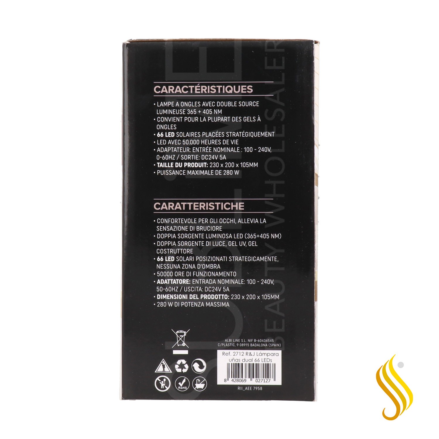 Albi Lampara Led Uv 280V White