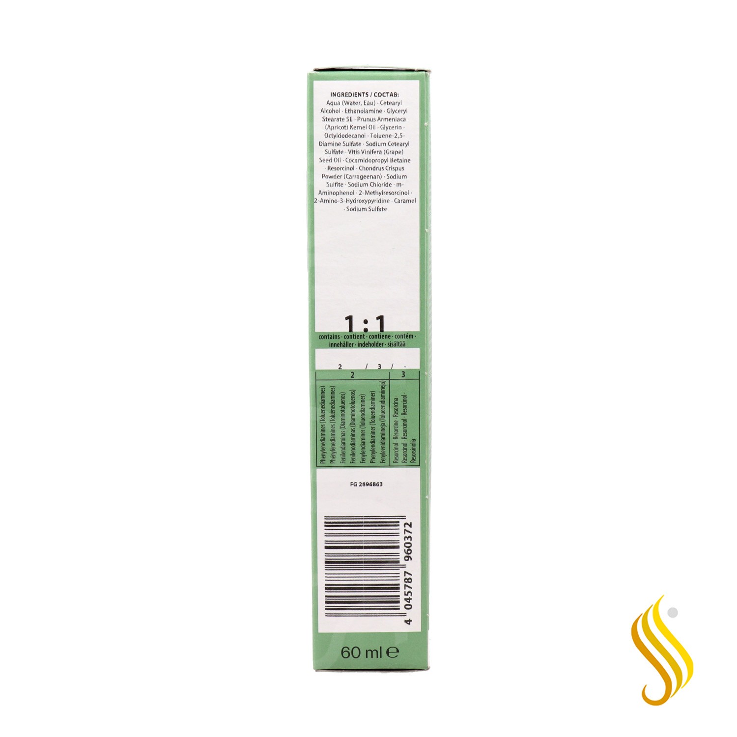 Schwarzkopf Igora Zero Amm 1-0 Noir Naturel 60 ml