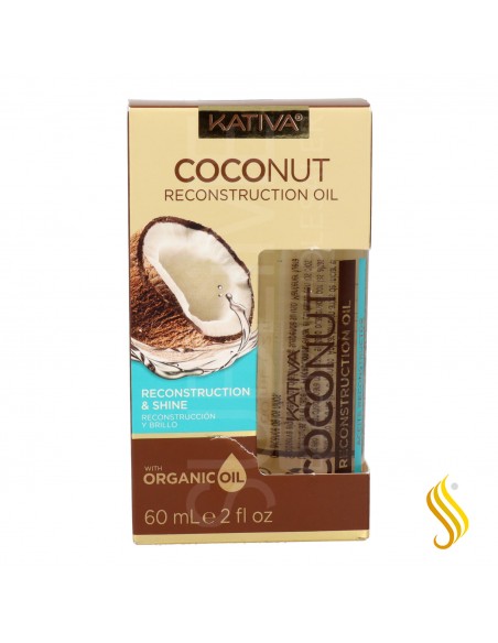 Kativa Huile Capillaire Reconstruction à la Noix de Coco 60 ml