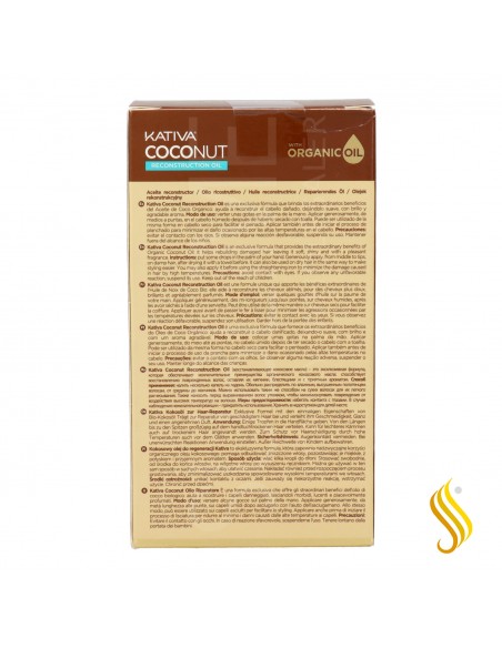 Kativa Huile Capillaire Reconstruction à la Noix de Coco 60 ml