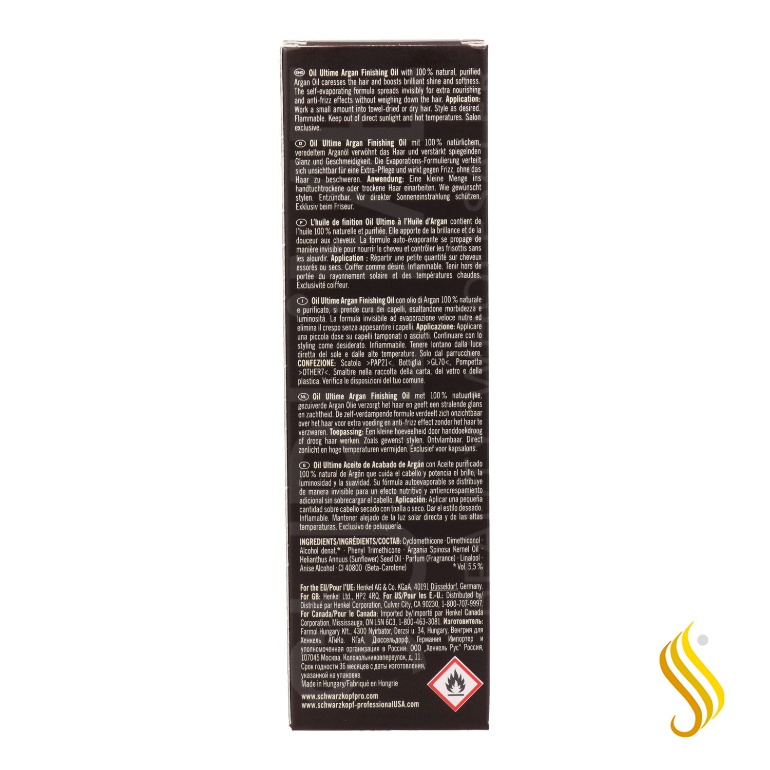 Schwarzkopf Oil Ultime Traitement de Finition à l'Argan 100 ml
