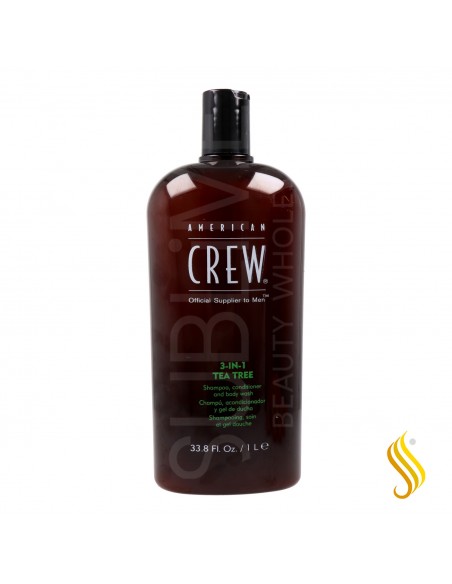 American Crew 3 In 1 Tea Tree Shampoo Conditioner And Body Wash 1000 ml
