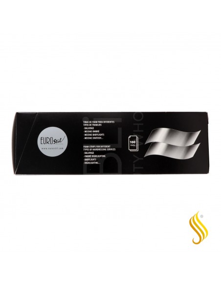 Eurostil Tiras Mechas 100 Unidades 8mm