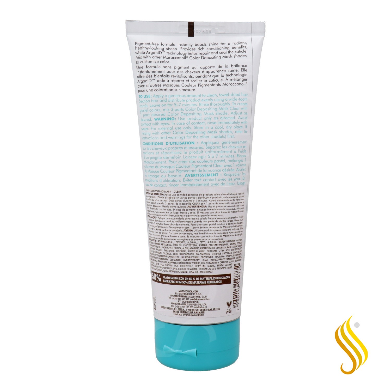 Moroccanoil Color Depositing Mascarilla Clear 200 ml.