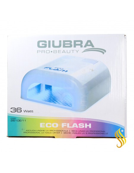 Giubra Eco Flash Lampara Secauñas Uv Pro White 36W