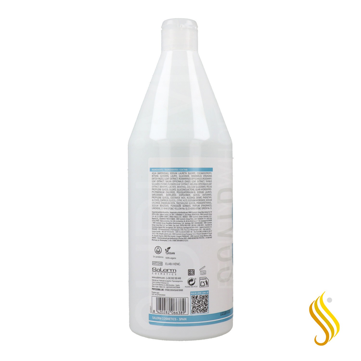 Salerm Hairlab Dermocalm Champú 1200 ml.