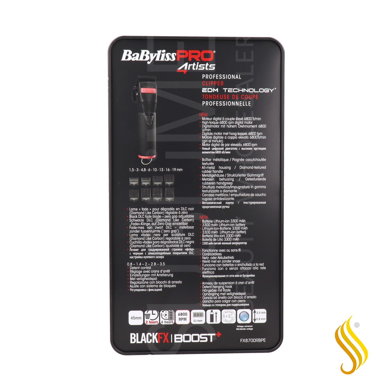 Tondeuse Babyliss Boost Noir Et Rouge
